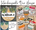 Seasonal Interchangeable Door Hanger - Fully Interchangeable Door Hanger - Farmhouse Door Decor - Seasonal Door Decor - 3D Door Hangers