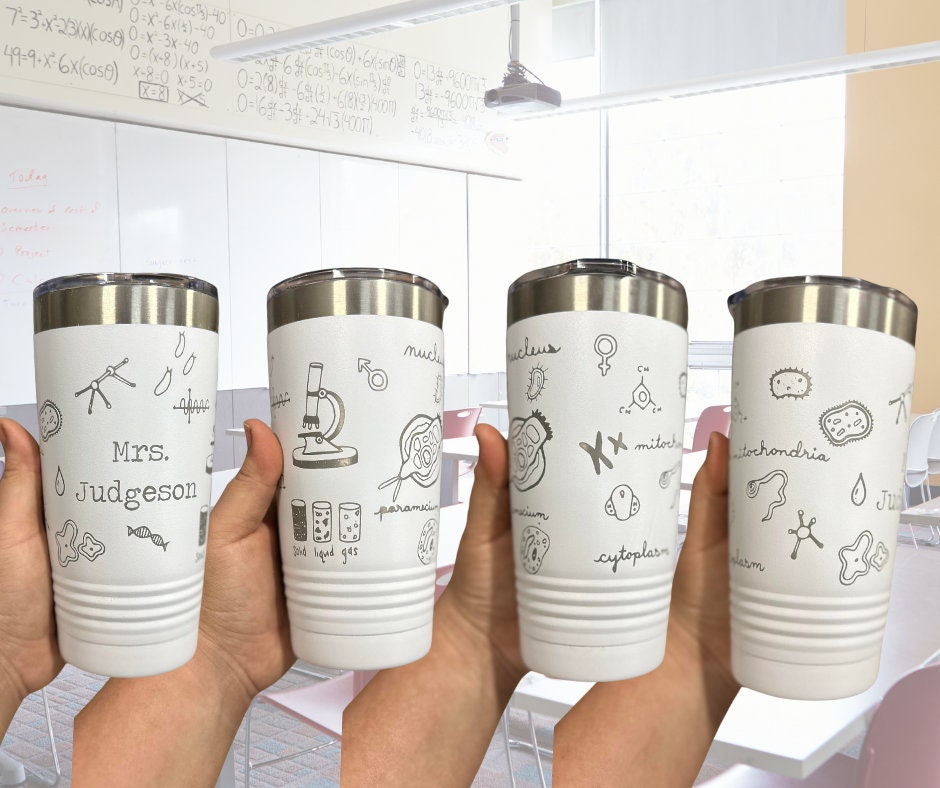 Regalo para profesores de biología Vaso