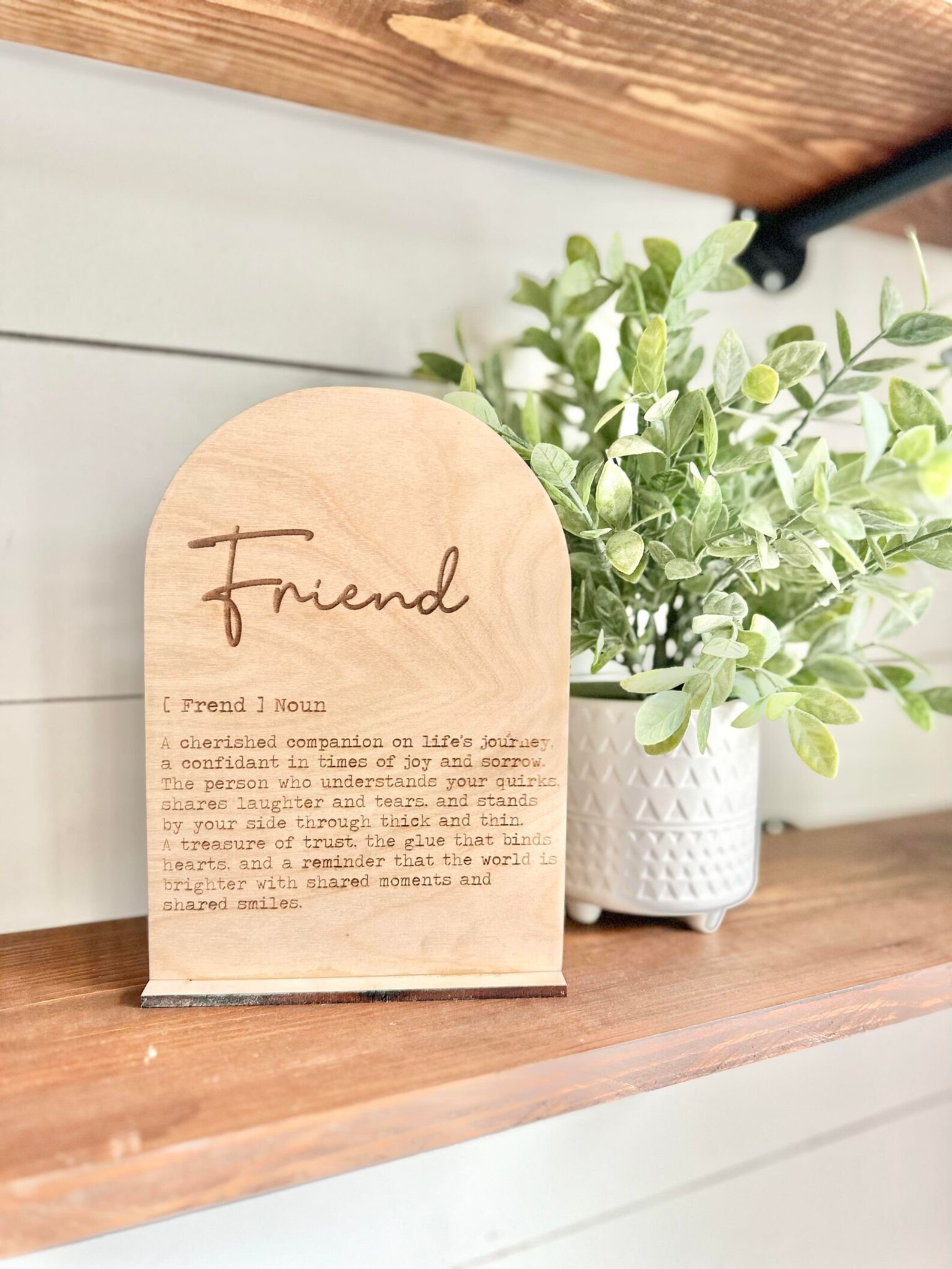Friend Sign - Boho Wood Sign - a Thoughtful Gift a Friend - Gift for a ...
