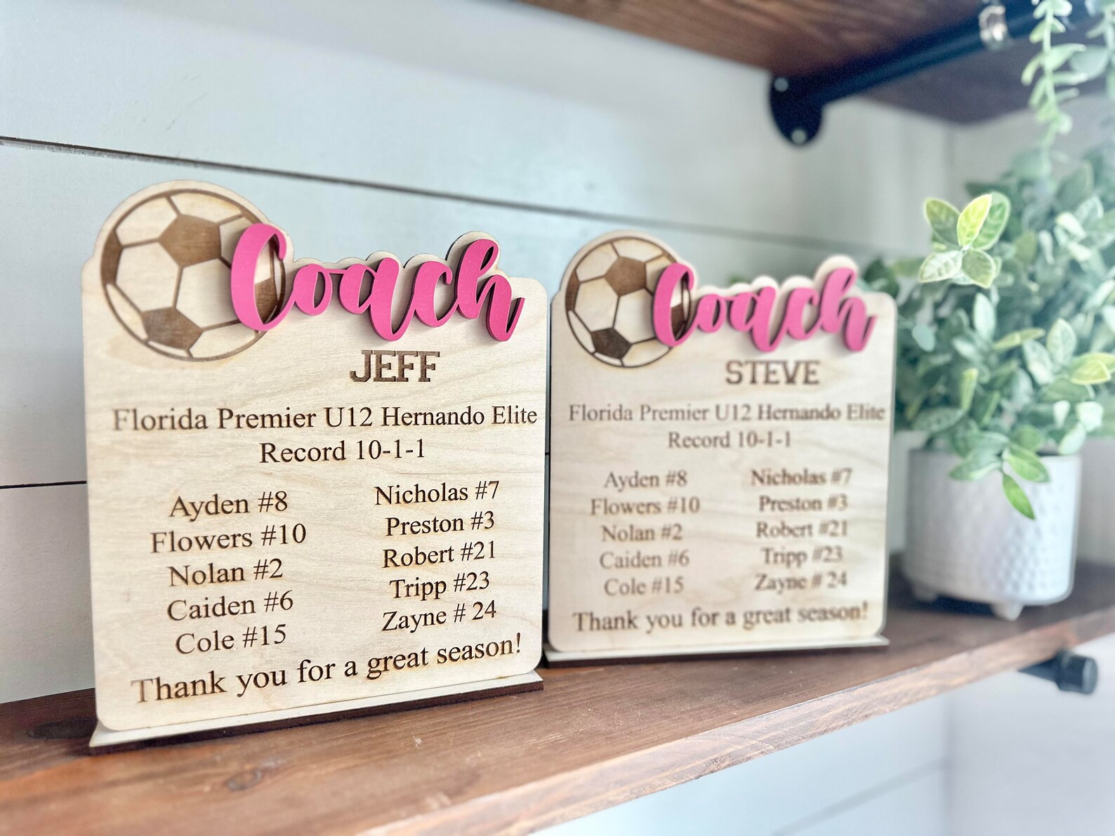 Personalized Soccer Coach Sign, Gift for Coaches, End of Season Coach ...