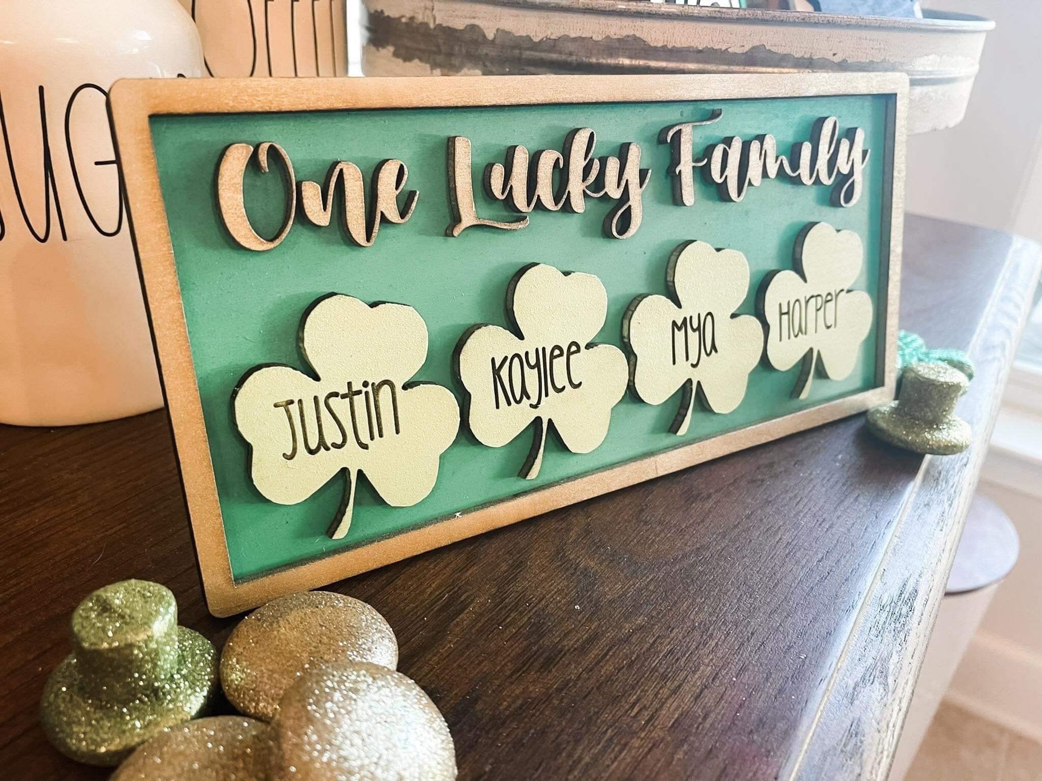 Luck of the Irish, St Patrick's Day Decor, Irish Decor, Living Room Sign,  Custom Farmhouse Sign, Wood Sign, Gift for the Home, Wedding Gift 