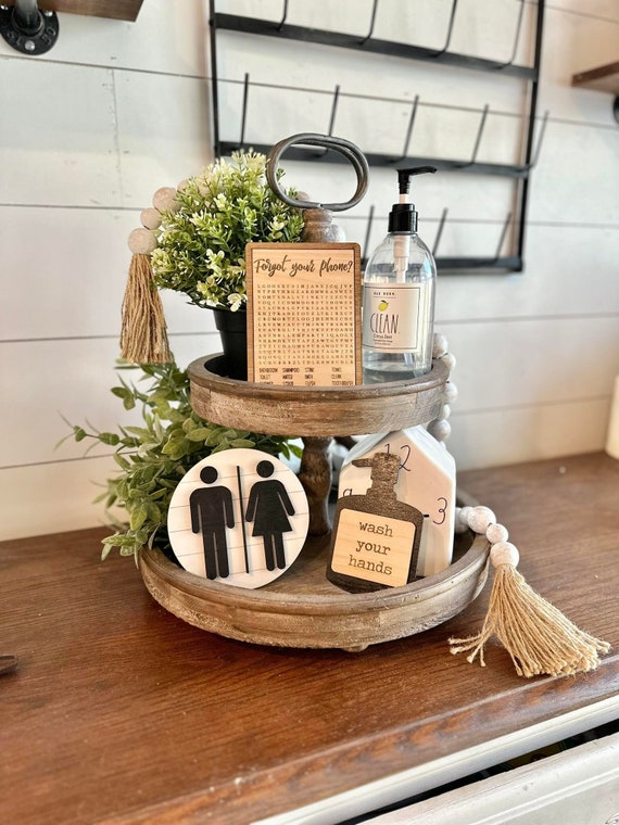 Farmhouse bathroom decorations deals