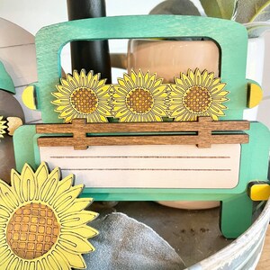 Sunflower Market Tiered Tray Set - Fall Sunflower Decor - Fall ...