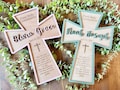 Personalized First Holy Communion Cross | Holy Communion Gift | Custom Wood Cross | Christening Gift