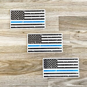 Blue Line Flag Sticker