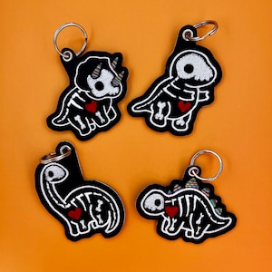 Dino Skeleton Keychain