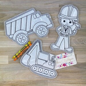 Reusable Coloring Doll Construction Set