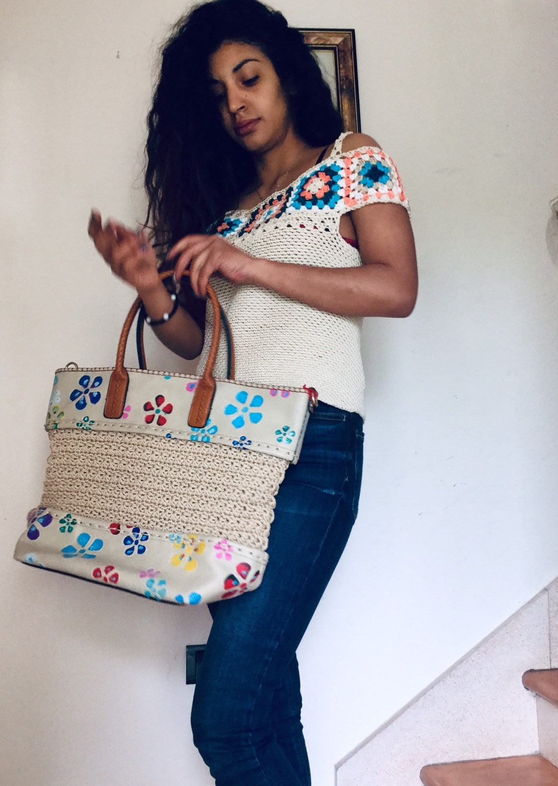 granny square shirt crochet