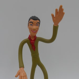 1960&#39;s Rubber Schleich Cowboy Bendy Figurine