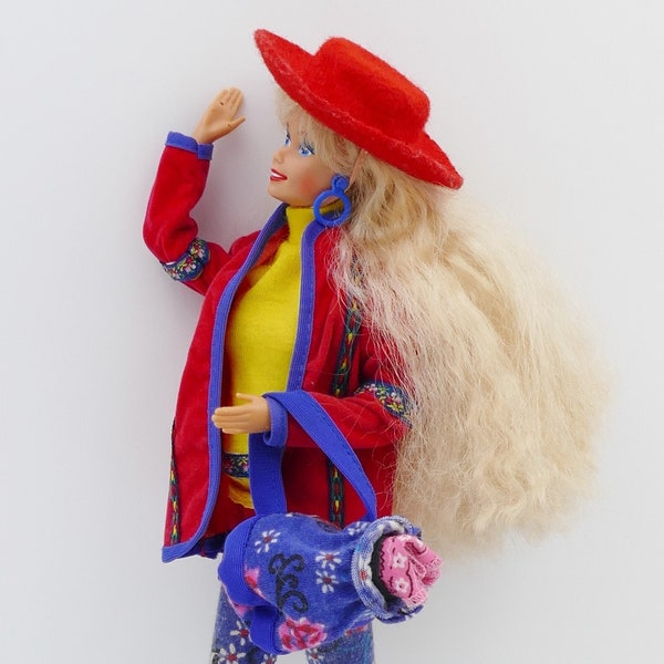 1990 Mattel Barbie United Colors of Benetton Fashion Doll im Original Outfit #9404