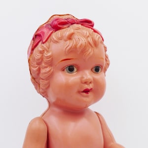 Vintage 1950&#39;s Celluloid Girl Doll Figurine