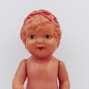 Vintage 1950&#39;s Celluloid Girl Doll Figurine