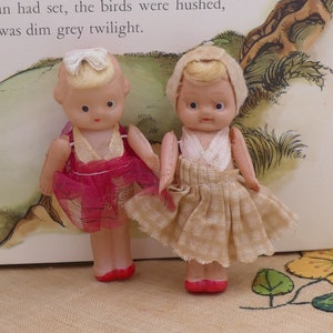 Vintage 1940&#39;s Celluloid Dolls Figurines