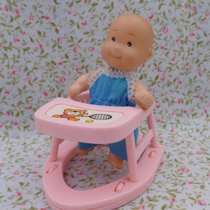 Vintage 1990&#39;s Baby Walker PLUS Baby Doll