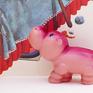 Vintage 1940&#39;s Hippo Hippopotamus Celluloid Figurine