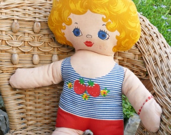 1970年代のヴィンテージ 小さな指しゃぶりモンチッチ人形 ぬいぐるみ
