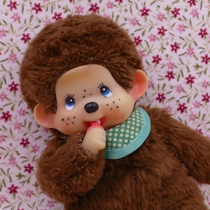1970&#39;s Collectible Vintage Thumb Sucking Monchhichi Doll Soft Toy