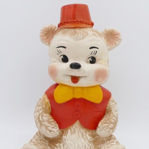 1960er Vintage Teddybär Quietschegummi