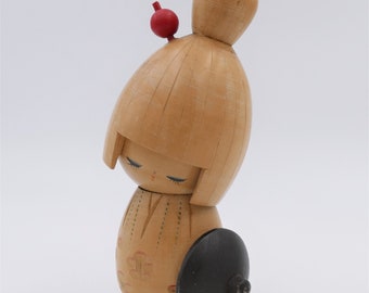 Kokeshi Doll Japanese Vintage Handcrafted Wooden