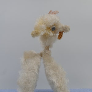 Vintage 1950 Großer Chenille Pfeifenputzer Pudel Hund
