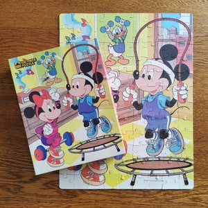 Vintage 1986 Walt Disney&#39;s Mickey & Minnie Mouse Puzzle