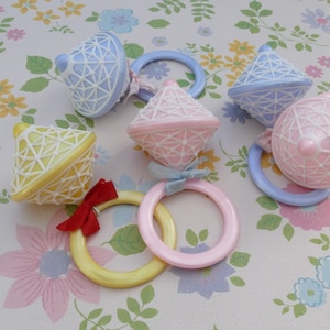 1960&#39;s Vintage Baby Rattle Toys - Pick and Choose option