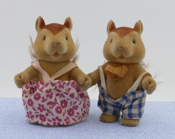 Brinquedo vintage Forest Families SQUIRREL Menino Menina MC dos anos 80