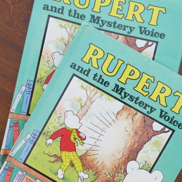 1976 Rupert der Bär Kinderbuch - Rupert and the Mystery Voice Purnell