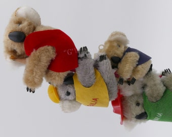 Set of Four 1980's Koala Bear Pencil Huggers