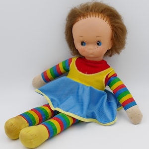 Vintage 1980&#39;s Rainbow Brite Clone Doll Prima Toys