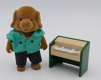 1980's Forest Families DOG Keyboard Player MC Toy Vintage