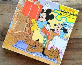 Vintage Puzzle, Walt Disney, Mickey Mouse, Gardening - Etsy