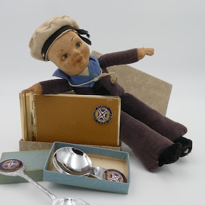 1950s Jollyboys Athlone Castle Steamship Souvenir Collection Nautical Memorabilia Sailor Doll Jolly Boy Norah Wellings