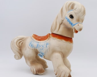 1961 Edward Mobley Large Size Rubber Pony Horse Squeaky Toy