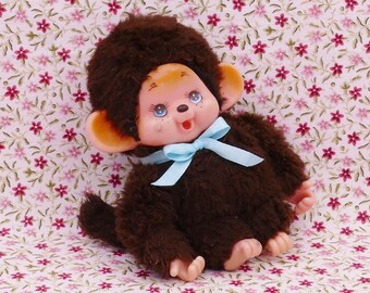 1970年代のヴィンテージ 小さな指しゃぶりモンチッチ人形 ぬいぐるみ