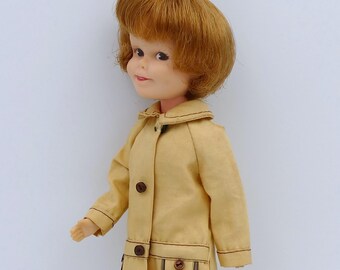 Vintage 1960-tals Penny Brite helt ledad vinyl docktopper Deluxe Reading