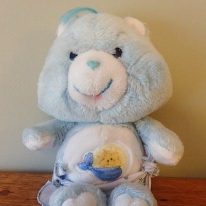 1983 Blue Baby Tugs Bear 11&quot; Care Bear Soft Toy Kenner American Greetings Corp AGC