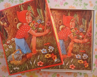 Collection puzzle XIXe Paris Petit Chaperon Rouge contes de fées Jannin Collection puzzle XIXe Paris Petit Chaperon Rouge contes de fées Jannin