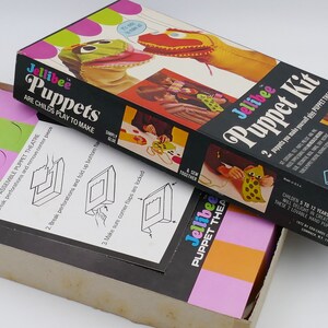 Vintage 1972 Jellibee Puppet Kit Original Box