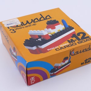 Vintage 1960&#39;s Kawada Mascot Series M-12 Cargo Boat Japan Original Box