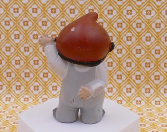 Vintage 1970's ZDF Mascot Mainzelmännchen Rubber Figurine Germany