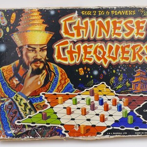 1950's Chinese Chequers Chinese Checkers Merit England