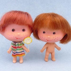 Vintage 1960er Luddle Kdle Pee Wee Clone Puppen Kawaii Mini Doll Hong Kong