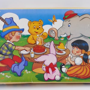 Vintage Toyland Noddy 35 Piece Children&#39;s Board Jigsaw Puzzle Original Box