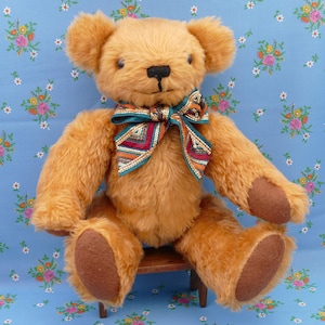Vintage Plush Jointed Teddy Bear Soft Toy
