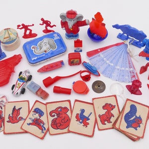 Lot van 28 Cracker Jack Novelty Toys Lucky Packet Gumball Machine Graanspeelgoed Hong Kong Toys