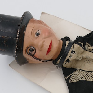 1930's Edgar Bergen's Charlie McCarthy Inc Composition Cloth Puppet
