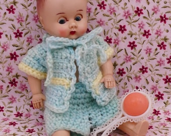 Vintage 1950's England Sleepy Eyed Baby Doll Hard Plastic