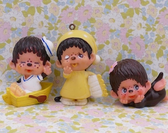 1970年代 ヴィンテージ モンチッチ ミニフィギュア - セキグチ PVC