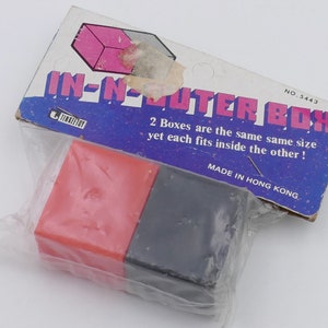 1970&#39;s In-N-Outer Box Trick Novelty Trick Toy Original Packaging Hong Kong